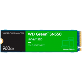 SSD WD Green SN350 960GB M.2 2280 PCIe Gen3 x3 NVMe TLC, Read/Write: 2400/1900 MBps, IOPS 340K/380K, TBW: 80