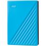HDD Extern WD My Passport 4TB, 256-bit AES hardware encryption, Backup Software, Slim, USB 3.2 Gen 1 Type-A up to 5 Gb/s, Blue S