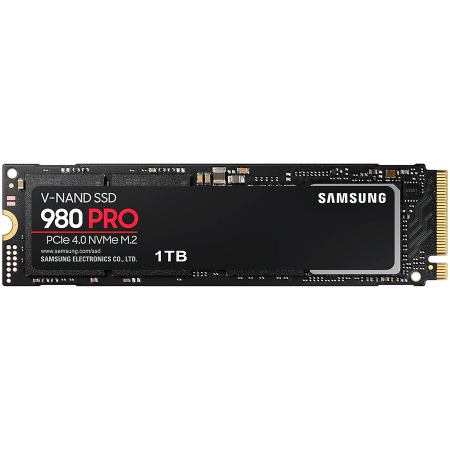 Samsung SSD 980 Pro 1TB with Heatsink M.2 PCIE Gen 4.0 NVME 1.3c PCIEx4, 7000/5000 MB/s, 600TBW, 5yrs