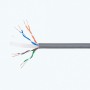 Cablu UTP CAT6 PNI U06 cu 4 perechi pentru internet 1 Gigabit si sisteme de supraveghere Rola 305m