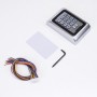 Tastatura control acces PNI DK220, stand alone, exterior si interior, IP65, cu 2 relee, Culoare: Negru/Argintiu, Aliaj de zinc,I