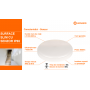 Plafoniera LED pentru exterior cu senzor de miscare Ledvance SURFACE SLIM SQUARE 350, 35W, 3680 lm, lumina neutra (4000K), IP65/