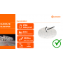 Plafoniera LED pentru exterior cu senzor de miscare Ledvance SURFACE SLIM SQUARE 260, 26W, 2730 lm, lumina neutra (4000K), IP65/