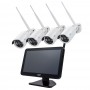 Kit supraveghere video PNI House WiFi650 - 4 camere Full HD Wi-Fi P2P si monitor LCD 12 inch, Intrari video: 4 x 1080P (25FPS), 