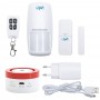Sistem de alarma wireless PNI Safe House PG600, sistem inteligent de securitate pentru casa, conectare wireless, alarma antiefra