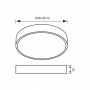 Plafoniera LED pentru baie Vivalux ROUND DARS, 18W, 1440 lm, lumina neutra (4000K), 140°, IP44, Ø175x35mm, 35000h, Alb