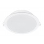 Spot LED incastrat Philips Meson, 12.5W, 900 lm, lumina calda (3000K), IP20, 14cm, Alb