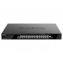 Switch D-Link DGS-1520-28MP, 28 porturi Gigabit,24 x 10/100/1000Base-T, 2 x 10GBase-T, 2 x 10G SFP+, Switching Capacity: 128 Gbp