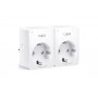TP-Link MINI SMART WI-FI SOCKET TAPO P110(2-PACK), Protocol: IEEE 802.11b/g/n, Bluetooth 4.2 (doar pentru onboarding), 2.4 GHz, 