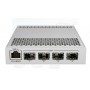 Mikrotik CRS305-1G-4S+OUT FIBERBOX PLUS, Procesor: 800 MHz dual core, Sistem operare: RouterOS v7 / SwOS, 256Mb RAM, 16MB Flash,