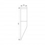 Aplica Vivalux TOKYO, E27, max. 1x60W, IP44, Ø76x395mm, Negru, bec neinclus