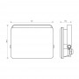 Proiector LED Vivalux RICH, 20W, 230V, 1800 lm, lumina rece (6400K), 110°, IP65, 122x95x36mm, 20000h, aluminiu, -25÷+40°C, Negru