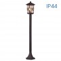 Stalp pentru iluminat exterior Vivalux JARDIN, E27, max. 1x60W, IP44, 155x155x1000mm, COFFEE, bec neinclus