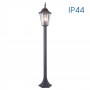 Stalp pentru iluminat exterior Vivalux MARIBOR, E27, max. 1x60W, IP44, 150x150x1060mm, Negru, bec neinclus
