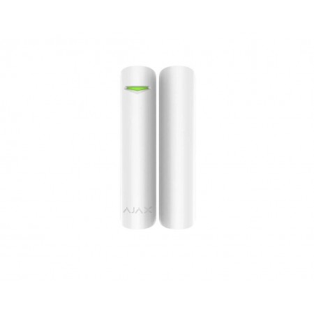 Contact magnetic DoorProtect, wireless, alb - AJAX Interspatiu: max. 2 cm cu magnetul mare, max. 1cm cu magnetul mic Timp alarma
