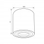 Spot Vivalux ROUND INEZ, GU10, max. 35W, IP54, Ø80x95mm, Alb, bec neinclus
