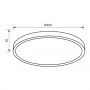 Plafoniera LED Vivalux LUKA, 35W, 3300 lm, lumina neutra (4000K), 150°, IP20, Ø400x50mm, 25000h, Alb