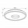 Plafoniera LED Vivalux ARIA, 75W, 3000-6400 lm, lumina alba (3000-6400K), dimabila prin telecomanda inclusa, 120°, IP20, Ø500x73