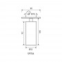 Spot incastrat reglabil Vivalux WHITE LUX, GU10, max. 35W, IP20, Ø78mm, Alb, bec neinclus