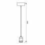 Pendul Vivalux RETRO Antique Brass, E27, max. 60W, textil/Metal, IP20, Ø100mm, cablu Negru 1m, bec neinclus