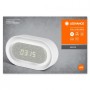 Ceas Ledvance LED CLOCK DIM, 5V, 3.4W, 12 lm, lumina neutra (4000K), dimabila, Touch control, 150x85x47mm, baterie Li-ion reinca