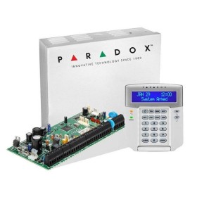 Centrala Paradox SP6000+ 8 zone pe placa (16 cu dublare zona ATZ)2 PGM pe placa, extensibile la 16 (dintre care oricare poate fi
