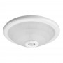 Plafoniera cu senzor de miscare Vivalux LEO F30, 2xE27, max. 2x40W, IP20, Ø300x95mm, Alb, becuri neincluse