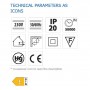 Spot LED incastrat cu senzor de miscare Vivalux DION, 11W, 1200 lm, lumina neutra (4000K), IP20, Ø140x66mm, Alb