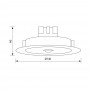 Spot LED incastrat cu senzor de miscare Vivalux DION, 11W, 1200 lm, lumina neutra (4000K), IP20, Ø140x66mm, Alb