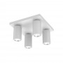 Spot Cvadruplu Vivalux SQUARE WHITE LUX, 4xGU10, max. 4x35W, IP20 ,220x120mm, Alb, becuri neincluse