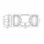 Aplica LED pentru exterior pe baterii 4x D neincluse, cu senzor de miscare si lumina Ledvance BATTERY DOUBLE SPOTLIGHT, 10W, 6V,