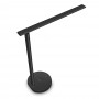 Lampa de birou WiFi Tellur Smart, 12W, lumina alba, calda, Qi 10W, USB 10W, reglabila, negru