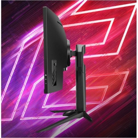 Monitor Gaming Asrock curbat PG34WQ15R2B, diagonala: 34", Aspect: 21:9, anti-glare, Rezolutie: 3440 x 1440, Refresh rate: 165Hz,