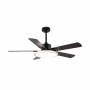 Plafoniera LED cu ventilator 2R, 24W, 2880 lm, lumina alba (3000-4000- 6000K), IP20, 52cm, Metal/Plastic, Negru, Telecomanda inc
