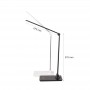 Lampa LED 2R Modern, 7W, 230 lm, lumina alba (3000-4000-6000K), dimabil, Touch control, brat pliabil, 37x27cm, Alb