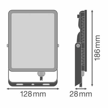 Proiector LED Ledvance FLOODLIGHT ESSENTIAL, 30W, 220-240V, 2700 lm, lumina neutra (4000K), IP65, 18.6x2.8x12.8cm, aluminiu, Neg