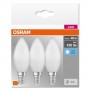 3 Becuri LED Osram Base Classic B, E14, 4.9W (40W), 470 lm, lumina neutra (4000K)