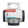 Bloc Priza tripla iesiri Laterale Standard 2P+T 16A cul.aluminiu-gri inchis