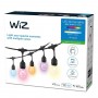 Ghirlanda inteligenta LED RGB pentru exterior Philips WIZ, 12 becuri ,12W, 100-240V, 120 lm, lumina alba si color (2200-6500K), 