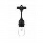 Ghirlanda inteligenta LED RGB pentru exterior Philips WIZ, 12 becuri ,12W, 100-240V, 120 lm, lumina alba si color (2200-6500K), 