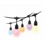 Ghirlanda inteligenta LED RGB pentru exterior Philips WIZ, 12 becuri ,12W, 100-240V, 120 lm, lumina alba si color (2200-6500K), 