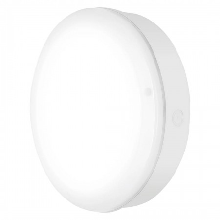 Aplica LED pentru exterior Ledvance SURFACE BULKHEAD 300 ON/OFF, 15W, 1400 lm, lumina neutra (4000K), IP65, Ø30cm, plastic, Alb