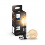 Bec LED inteligent vintage (decorativ) Philips Hue Filament Bulb A60, Bluetooth, E27, 7W (40W), 550 lm, lumina calda (2100K)