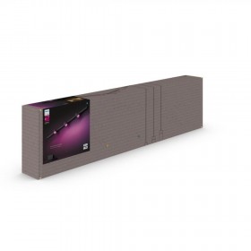 Spot LED RGB Philips Hue Perifo, kit de baza, 3 spoturi, Bluetooth, control vocal, 24V, lumina alba si color (2000-6500K), IP20,