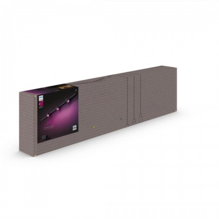 Spot LED RGB Philips Hue Perifo, kit de baza, 3 spoturi, Bluetooth, control vocal, 24V, lumina alba si color (2000-6500K), IP20,