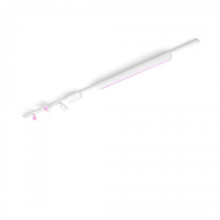 Spot LED RGB Philips Hue Perifo, kit de baza, 3 spoturi + bara luminoasa, Bluetooth, control vocal, 24V, lumina alba si color (2