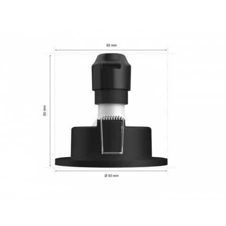 3 Spoturi LED RGB incastrate Philips Hue Xamento, Bluetooth, GU10, 3x5.7W, 1050 lm, lumina alba si color (2000-6500K), IP44, Neg