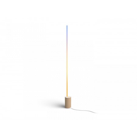 Lampadar LED RGB Philips Hue Gradient Signe, Bluetooth, 29W, 2550 lm, lumina alba si color (2000-6500K), IP20, 145.8cm, Aluminiu