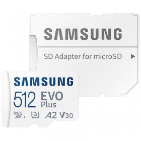 Card de Memorie MicroSDXC Samsung  EVO Plus UHS-I U3 Clasa 10 512GB + Adaptor