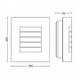 Aplica pentru exterior Philips Oslo, 1xE27, max 60W, IP44, 95x235x260mm, Antracit